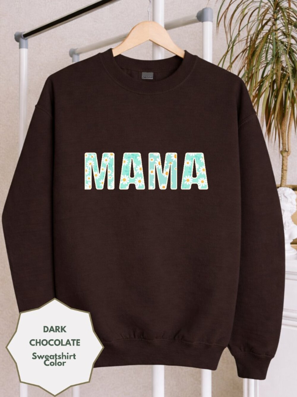 Custom Name Pullover Sweatshirt Floral Crewneck Personalized Cozy Gift Aesthetic